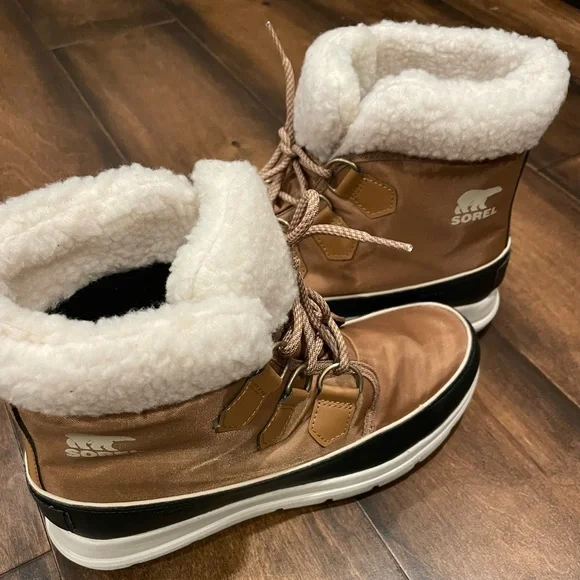 SOREL Explorer Carnival Waterproof Boot with Faux Fur Collar NEW - Picture 7 of 16
